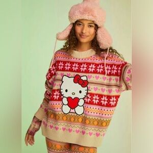 NWOT Hello Kitty x Forever 21 | Fair Isle Sweater, size M